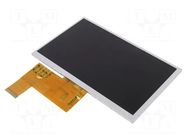 Display: TFT; 7"; 800x480; Illumin: LED; Dim: 164.8x100x3.5mm DISPLAY ELEKTRONIK