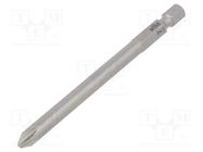 Screwdriver bit; Phillips; PH2; Overall len: 90mm; PROFESSIONAL WIHA