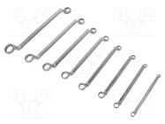 Wrenches set; box; tool steel; 8pcs. 