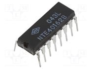 IC: digital; 4bit,decade counter,synchronous; CMOS; THT; DIP16 