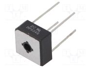 Bridge rectifier: single-phase; Urmax: 400V; If: 6A; Ifsm: 180A 