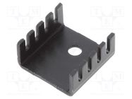 Heatsink: extruded; U; TO220; black; L: 19mm; W: 19mm; H: 9.5mm; 10°C/W Advanced Thermal Solutions