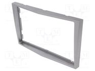 Radio frame; Opel; 2 DIN; silver 