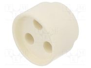 Insert for gland; 4mm; NPT1/2"; elastomer; Holes no: 3; -40÷100°C 