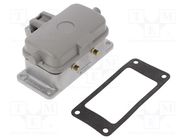 Enclosure: for HDC connectors; C146,heavy|mate; size E10; IP65 AMPHENOL