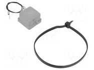 Protection cover; HDC; size 1; for latch; IP65; 21x21mm; -40÷125°C WEIDMÜLLER