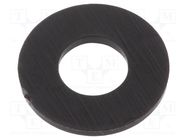 Washer; round; M3; D=7mm; h=0.5mm; polyamide; black 