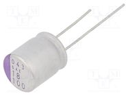 Capacitor: polymer; 18uF; 100VDC; SXE; THT; ±20%; -55÷125°C; 1000h 