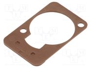 connector LETTERING PLATE BROWN NEUTRIK