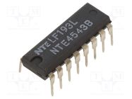 IC: digital; BCD to 7-segment,decoder; THT; DIP16 NTE Electronics