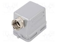 Enclosure: for HDC connectors; C146,heavy|mate; size E6; angled AMPHENOL