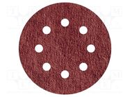 Sandpaper; Ø: 125mm; Granularity: 400; wood,metal; 5pcs. WOLFCRAFT