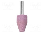Grindingstone; 10÷20mm; Mounting: rod 6mm; Kind of file: conical WOLFCRAFT