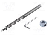 Drill bit; for wood; Ø: 9.5mm; L: 180mm; Working part len: 97mm WOLFCRAFT