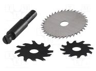 Universal set of cutters; for drills; tool steel WOLFCRAFT