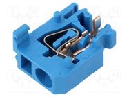 Splice terminal: rail; 1.5mm2; ways: 1; terminals: 1; blue; wemid 