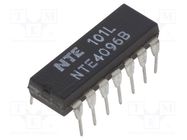 IC: digital; JK flip-flop; CMOS; THT; DIP14; 100uA NTE Electronics