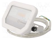 Lamp: LED flood light; 230VAC; 10W; cool white; 4000K; CRImin: 80 ams OSRAM