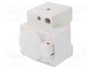 F-type socket (Schuko); 230VAC; 16A; for DIN rail mounting HAGER