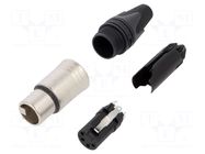 Connector: XLR; plug; female; XX; 10A; PIN: 4; straight; for cable NEUTRIK
