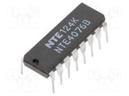 IC: digital; 3-state,4bit,D flip-flop; Ch: 4; CMOS; THT; DIP16 NTE Electronics