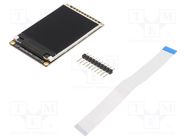 Display: TFT; 2"; 320x240; 60x35.7mm; Interface: GDI,SPI; 250cd/m2 DFROBOT