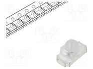 IR transmitter; 1.5mm; transparent; 30°; λp max: 940nm; SMD; 20mA OPTOSUPPLY