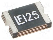 Fuse: PTC polymer; quick blow; 1.25A; 16V; 16VDC; SMD; 1812L LITTELFUSE