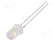 LED; 5mm; white cold; 18000÷22000mcd; 60°; Front: convex; 7.5÷9lm OPTOSUPPLY