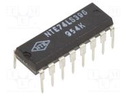 IC: digital; 4bit,storage register; Ch: 8; TTL; THT; DIP16 NTE Electronics