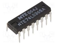 IC: digital; buffer,non-inverting,line driver; Ch: 6; TTL; THT NTE Electronics