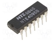 IC: digital; JK flip-flop; CMOS; THT; DIP14; 100uA NTE Electronics