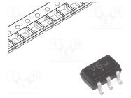 IC: digital; NOT; Ch: 1; IN: 1; CMOS; SMD; SC70-5; 2÷5.5VDC; -55÷125°C 