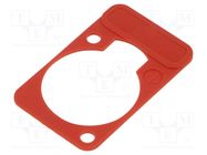 connector LETTERING PLATE RED NEUTRIK