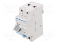 RCBO breaker; Inom: 25A; Ires: 30mA; Max surge current: 250A; IP20 