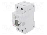 RCBO breaker; Inom: 20A; Ires: 30mA; Poles: 2; 230/400VAC; IP20; KZS ETI POLAM