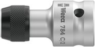 784 C 1/2" Adaptor with quick-release chuck, 784 C/2x5/16"x50, Wera