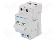 Switch-disconnector; Poles: 2; for DIN rail mounting; 63A; 400VAC HAGER