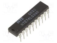 IC: digital; multiplexer; Ch: 4; TTL; THT; DIP20 NTE Electronics