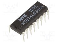 IC: digital; buffer,inverting,line driver; Ch: 6; TTL; THT; DIP16 NTE Electronics