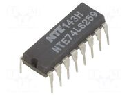 IC: digital; latch; THT; DIP16 NTE Electronics