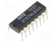 IC: digital; shift register,parallel/serial in,serial output 