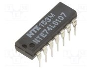 IC: digital; JK flip-flop; Ch: 2; TTL; THT; DIP14 NTE Electronics