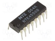 IC: digital; BCD to 7-segment,decoder; Ch: 1; IN: 4; CMOS; THT; DIP16 NTE Electronics