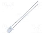 LED; 3mm; white cold; 6000÷7000mcd; 30°; Front: convex; 3÷4V NTE Electronics