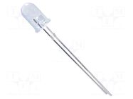 LED; red; 5mm; 8000÷10000mcd; 30°; Front: convex; 2÷2.6VDC NTE Electronics