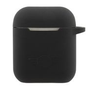 Mini MIACA2SLTBK AirPods cover czarny/black hard case Silicone Collection, Mini Morris