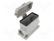 Enclosure: for HDC connectors; C146,heavy|mate; size E16; M32 AMPHENOL