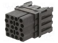 Connector: HDC; module; female; C146,heavy|mate F; PIN: 20; 500V AMPHENOL