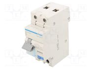 RCBO breaker; Inom: 6A; Ires: 30mA; Max surge current: 250A; 240VAC HAGER